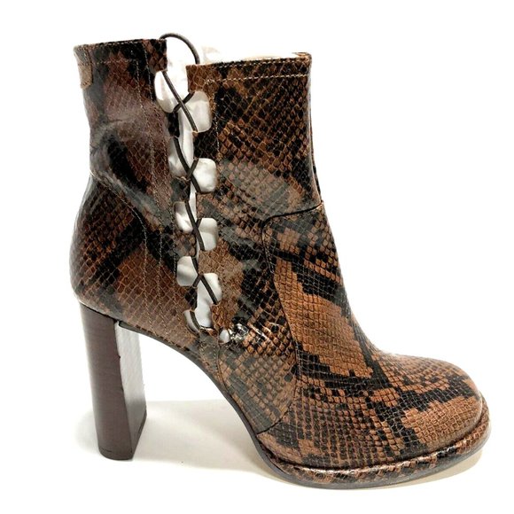 Free People Womens Marietta Bootie Snake Size EU41 M US11 - Picture 1 of 6